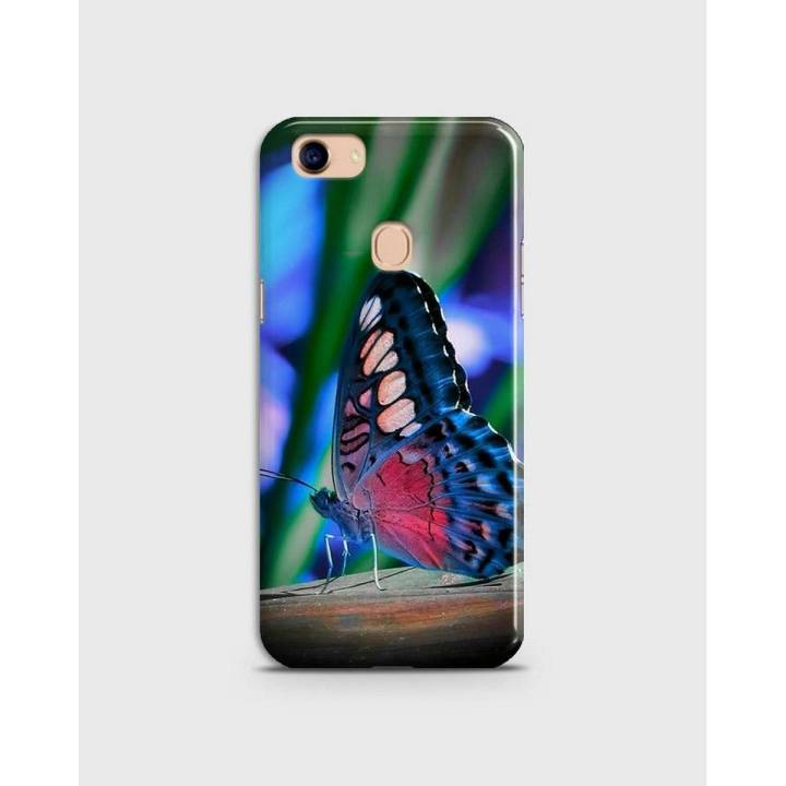 F5 Youth Case Cover 3d Hard- Oppo  Blue Butterfly  - 1cover2647