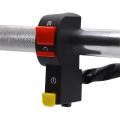 Motorcycle   On/Off Starter  Dipper Switch   Handlebar Installation - Black. 