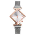 【ETOP】Women Square Watch Luxury Ladies Quartz Magnet Buckle Gradient Color Watches Relogio Feno For Gift Clock. 