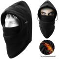 Thermal Fleece Balaclava Hat Hood Ski Bike Wind Stopper Mask Monkey Cap Polyester soft Bike Motorcycle full Face Mask Cover Protection Cycling Sports Biker Face Mask Winter Cap and hoodie for men Touring in Snow weather. 
