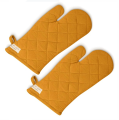 Oven Mitts Kitchen Plain Gloves Oversized Quilted Polyester Cotton Kitchen Cooking Gloves, Heat Resistant, (1 Pair ). 