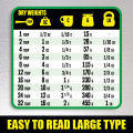 Kitchen Conversion Chart Extra Large Easy to Read A4 size Measurement Cheat Sheet for Cooking Baking & Reading Recipes Convert Volume Weight Celsius Fahrenheit Imperial & Metric Units. 