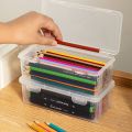High Quality Desktop Organizer Large Capacity Storage Box Pencil Case Mark Pen Box Stationery Case. 