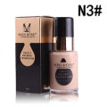 Natural Foundation Waterproof Moisturizing Oil Free Full Coverage Deep Whitener Liquid Foundation 30Ml. 