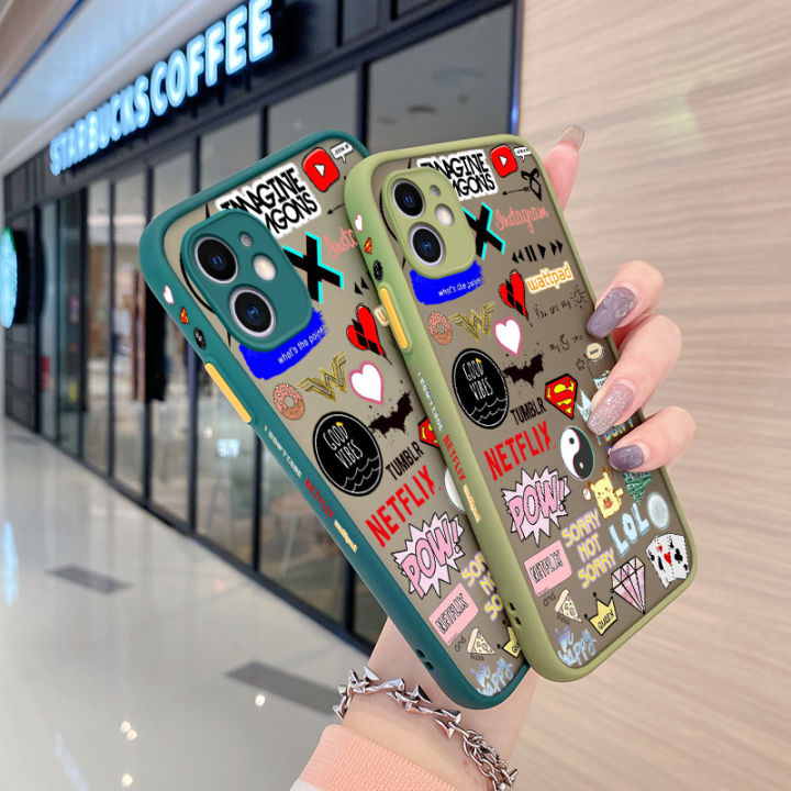 YIWESAN%20For%20Samsung%20S8%20Case%20Fashion%20Tide%20Brand%20Cool%20Pattern%20Thin%20Side%20Square%20Edge%20New%20Design%20Shockproof%20Frosted%20Transparent%20Hard%20Phone%20Cases%20Silicone%20Casing%20Full%20Cover%20Camera%20Protection%20Softcase%20Boy%20-%20Image%203