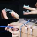 Cable Organizer 20 Pcs Self-Adhesive Cable Clips Organizer Drop Wire Holder Cord Management Wire Organizer Clip - Transparent. 