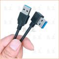 【3C VictoryEagle Store】90 Degree Right Angled USB USB3.0 A Type Male to Straight A Type Male Cable. 