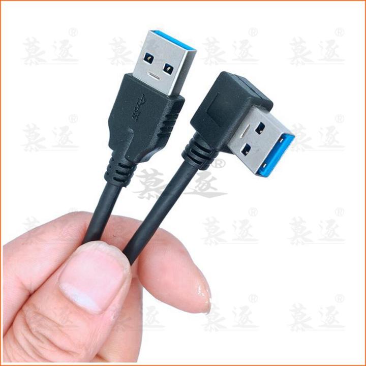 【3C VictoryEagle Store】90 Degree Right Angled USB USB3.0 A Type Male to Straight A Type Male Cable