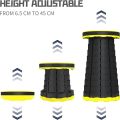 Telescoping Stool Collapsible Retractable Stool Portable Simple Stool Camping Stools Travel Stool Lightweight Stool for New Home Decor Telescopic Portable Adjustable  Collapsible Light  weight  Folding Stool For Camping Travelling Gardening Fishing And. 