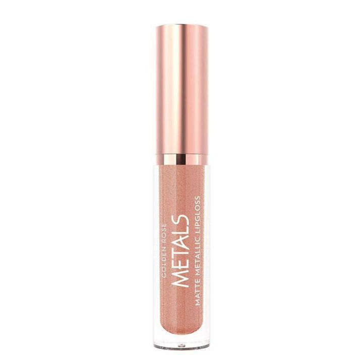 Golden Rose - Metals Matte Metallic Lip Gloss - Moisturizing Matte Lip Gloss - Beauty Lip Gloss