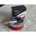 Cigarette Ashtray Detachable Lid Stainless Steel Cigarette Ashtray Smokers Desktop Smoking Ash Tray(Red). 