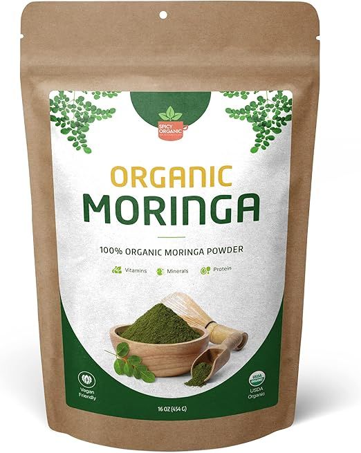 100 gram Moringa Powder – 100% Pure Leaf, USDA Certified, Fine Green ...