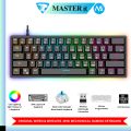 RGB Gaming Keyboard - Mechanical Keyboard Blue Switch Wired/Wireless Mini RGB Keyboard 61/63 Keys Without Numpad - RGB Light Mechanical Keyboard Black - Detachable TYPE-C Wired/Wireless For Professional Gaming - Compatible With PC & Laptop. 