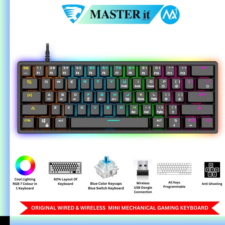 RGB%20Gaming%20Keyboard%20-%20Mechanical%20Keyboard%20Blue%20Switch%20Wired/Wireless%20Mini%20RGB%20Keyboard%2061/63%20Keys%20Without%20Numpad%20-%20RGB%20Light%20Mechanical%20Keyboard%20Black%20-%20Detachable%20TYPE-C%20Wired/Wireless%20For%20Professional%20Gaming%20-%20Compatible%20With%20PC%20&%20Laptop%20-%20Image%202