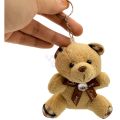 Teddy Bear Keychain - 3.5 Inch In Size - Brown Color. 