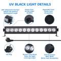 GLIME UV LED DJ Light Bar 36W Ultraviolet Black Light 12 LEDs 360° Adjustable Wall Lights for DJ Stage Lighting Glow Party light, Body Paint Halloween special light imported stock. 