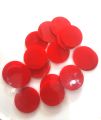 Plastic Counters: Red Color Gaming Tokens (Hard Colored Plastic Coins, For counting and mathematic , Tiddly Winks, Checkers, and Other Board Game Playing Pieces) | 100 Pieces. 