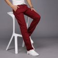 Cotton Jeans for Boys in Decent Maroon Color. 