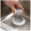 Kitchen tools Household Kitchen Washing Utensils Poot Dish Brush with Liquid Washing Soap Dispenser Poot Brush Dish Brush Cleaning. 