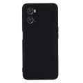 Oppo A76 Matte Black Soft Silicon Back Cover. 