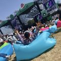 Portable Inflatable Sofa Bed Outdoor Lazy Sofa Pocket Air Single Sleeping Bag Noon Break Bed Leisure Beach Bed. 
