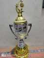 top best reward golden& silver plastic trophy for cricket,football,badminton. 