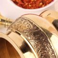 Mortar and Pestle Sets, Pure Copper Spice Grinder Pill Crusher, Ergonomic Design with Anti Slip Base and Comfy Grip, Herb Bowl, Pesto Powder. 