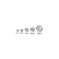 Baby Girl Legit Silver(Chandi) and Gold-Plated White Zircon Piercing Stud Earrings For Girls|Women|Men|Baby Girls | Boys. 