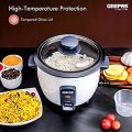 Original Geepas Electric Rice Cooker, White, 900Watts GRC4327N ( 2 Years Warranty ). 