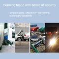 PRACTICAL CAR TRIANGLE EMERGENCY WARNING SIGN FOLDABLE REFLECTIVE SAFETY ROADSIDE LIGHTING STOP SIGN TRIPOD WARNING TRIPOD. 