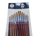 Keep Smiling A5001 13 pcs long round handle pointed shape painting brush. 