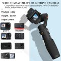 hohem iSteady Pro 4 3-Axis Gimbal Stabilizer for GoPro 13/12/11/10/9 8/7/6/5, for Osmo Action and Other Action Cameras,Support Bluetooth & Cable Control, IPX4 Splash Proof with Tripod. 