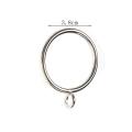 40 Pack Curtain Rings, 38mm Internal Diameter iron Curtains Rings Hanging Rings for Curtains and Rods, Silver. 