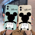 For iPhone 7 Case Cartoon Cute Mickey Mouse New Design Side Phone Case Square Edge Pattern Silicone Cases Full Cover Camera Casing Shockproof Softcase Protection Case. 