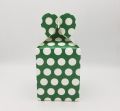 DARK GREEN POLKA DOT GOODY BOXES ( PACK OF 10 GIFT BOXES ). 
