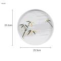 Platter Dining Tableware Breakfast Serving Tray for Meals Cookies Snack Food Round Small. 