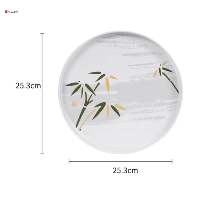 Platter%20Dining%20Tableware%20Breakfast%20Serving%20Tray%20for%20Meals%20Cookies%20Snack%20Food%20Round%20Small%20-%20Image%207
