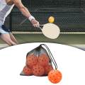 6 Pieces Pickleball Balls, 40 Holes Pickle Ball, Portable High Elastic Outdoor Pickle Balls for Tennis/Wood/concrete Courts Training Sports. 