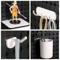 Ready Stock Pegboard Organizer table peg board wall hanging board Steel Hook/Clip/Container/Holder/Shelf for Pegboard stand - DIY Storage to Organise Organizer Black Hanging Hole Board Room Decor Accessories penyepit papan notice papan kenyataan. 
