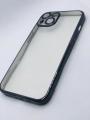 Apple Iphne 13 Color Border Waterproof Protective transparent Design Back Cover. 