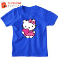 Hello kitty Fine Jersey Printed Tshirt for kids ,Boys and Girls. 