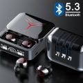 INNOVAT® M88Plus Power Bank Wireless Bluetooth Earphones 2-in-1 High Battery Ultra Long Range Earbuds TWS Black Technology Headphones. 
