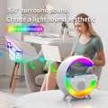 G500 LED Wireless Charging Bluetooth Speaker Smart Table Night Light BT Music Player Phone Wireless Charging RGB Desk Lamp - Emporium Elite. 