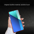 Biruiqu For Redmi Note 13 4G  Magnetic Absorption Case Metal Frame Shockproof Double Sided Tempered Glass Magnetic Case Cover. 