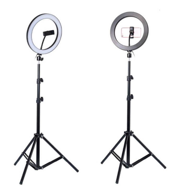 26cm%20Ring%20Light%20With%20Mobile%20Holder%20With%207Feet%20Tripod%20Stand%20in%20Three%20Different%20Mode%20Light%20-%20Image%205