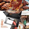 Foldable Compact Barbecue BBQ Grill Stove Shish Kabob Camping Cooker BBQ Grill Outdoor and traveling 44X29X37cm. 