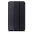 For Huawei Mediapad M3 Lite 8.0 inch Tri-fold Stand Leather Case - Black. 