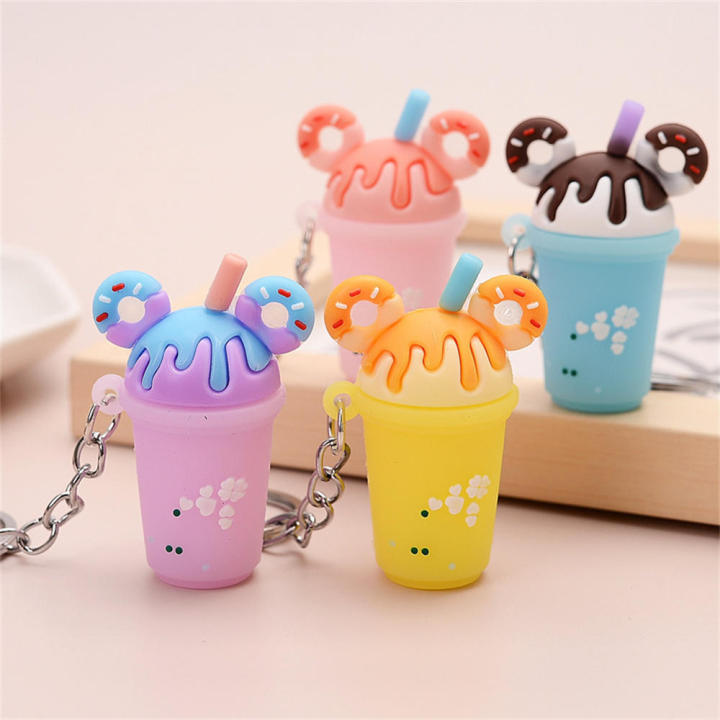 Soft and flexible Cartoon keychain Delightful Attractive packaging Compact size PVC soft rubber Vibrant colors Cute donut for