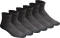 Dickies Men's Dri-tech Moisture Control Quarter Socks Moza Socks (Pack of 3 Pairs). 