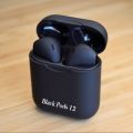 TWIST Original  I12 White-Black & i7s Airpods_ with Super Sound & High Quality Touch Sensors True Stereo Headphones with Built in Mic 10m Transmission Bluetooth Wireless Earbuds , Charging Case Sport Headset for all Bluetooth Smart devices.. 